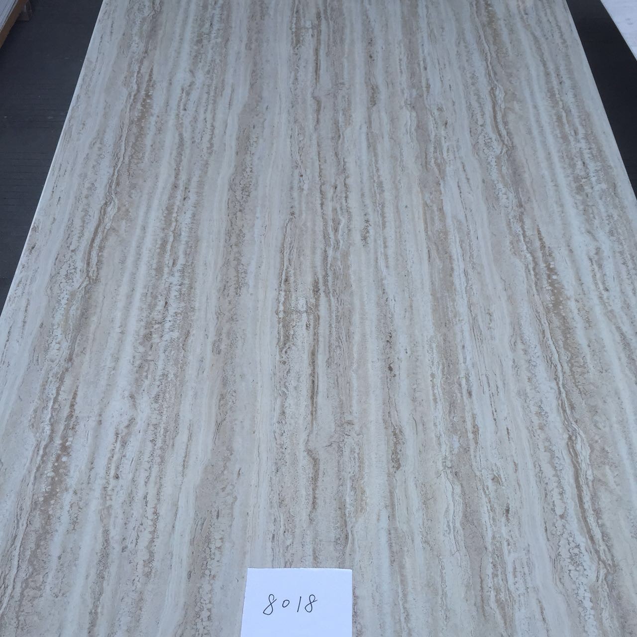 Fireproof PVC Marble Sheet UV Coating , Decorative Faux Marble Walls PVC Sheet